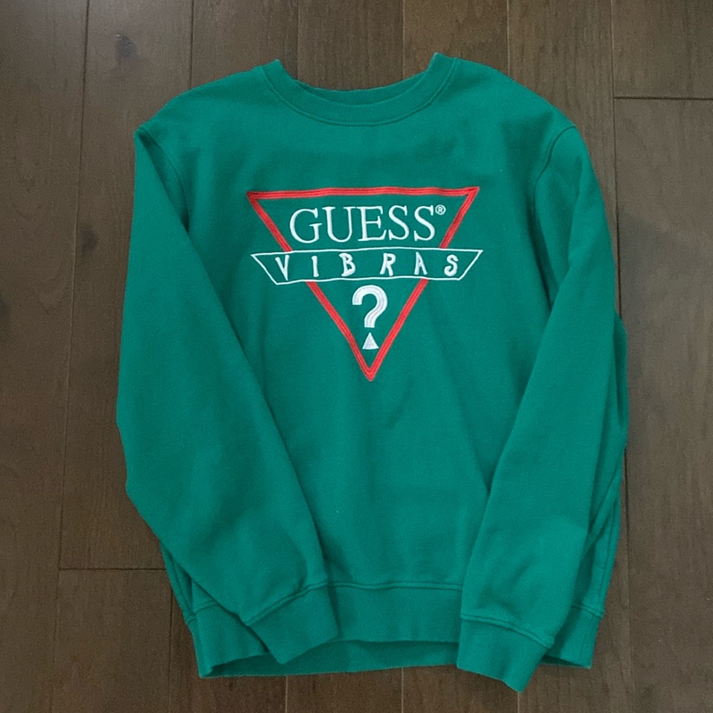Excellent Condition x J Balvin VIBRAS LOGO Green Crewneck Sweatshirt  Men’s L